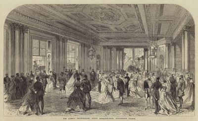 De Tekenkamer van de Koningin, Grote Entreehal, Buckingham Palace door Sir John Charles Robinson